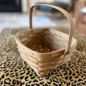 Vintage 1983 Longaberger Woven Basket 9x9 Signed 1983